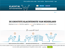 Tablet Screenshot of klacht.nl